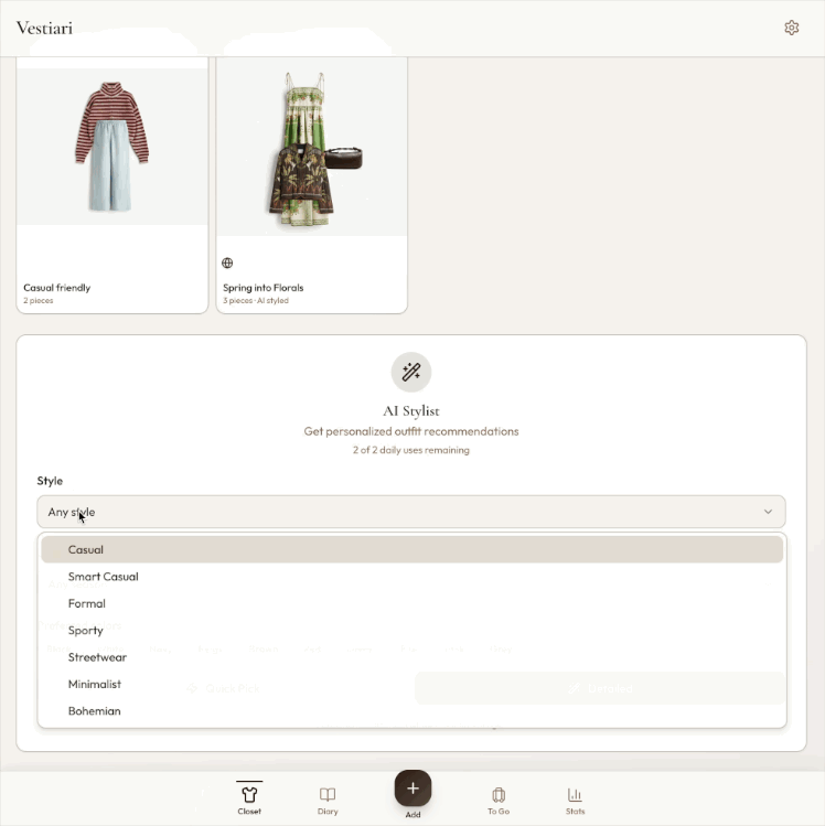 AI Stylist demo